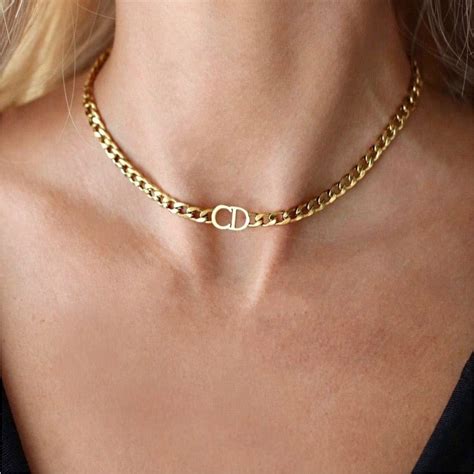 dior petit choker necklace|christian Dior chunky necklace.